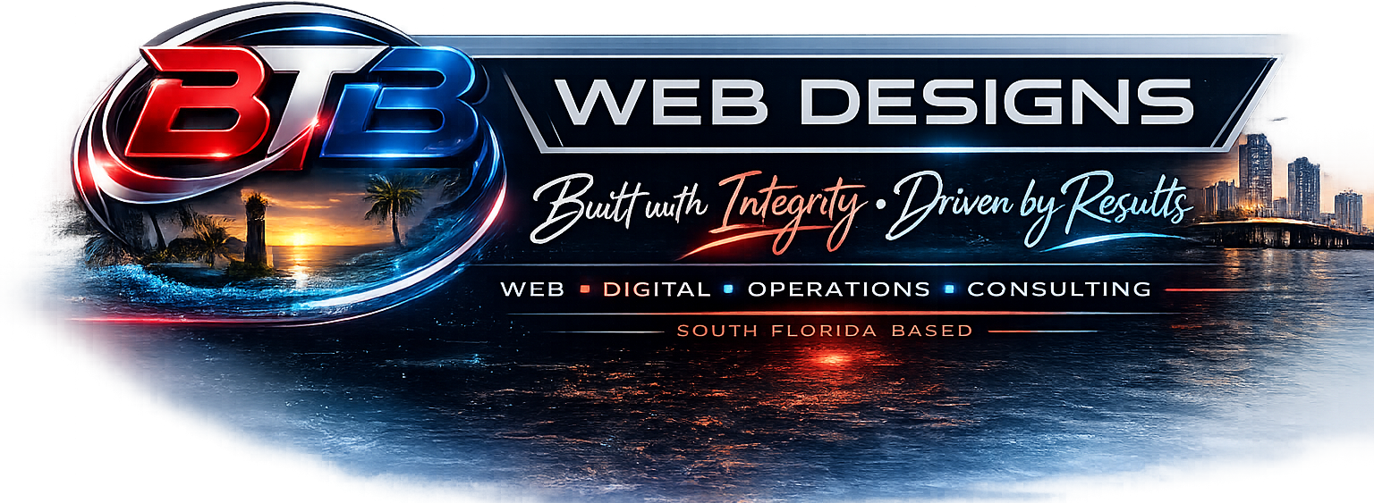 BTB Web Designs Footer Banner